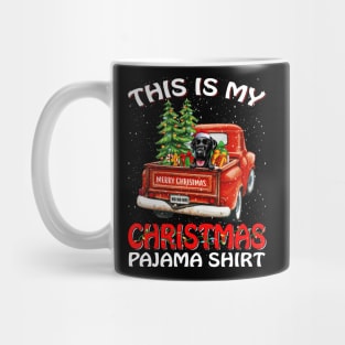 This Is My Christmas Pajama Shirt Labrador Truck Tree Mug